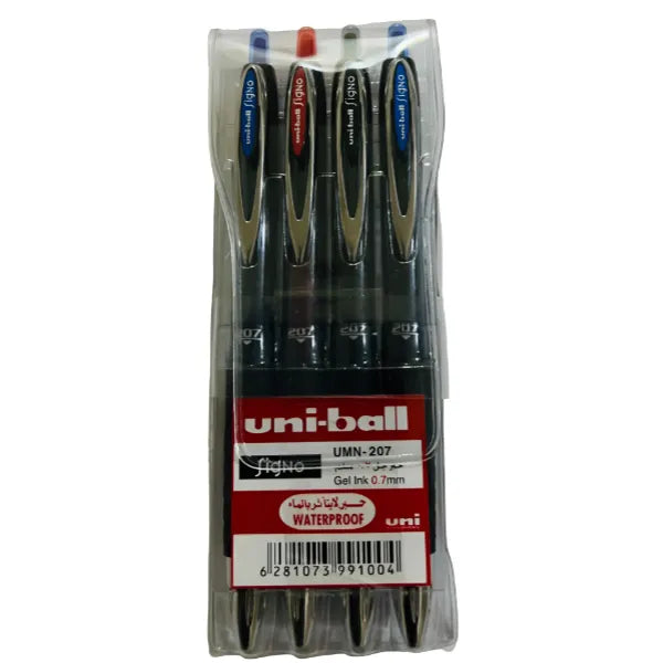 Mitsubishi Uni Ball Signo Retract 0.7Mm Pen - 4 Pieces