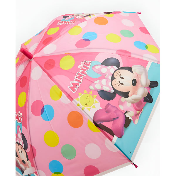 Disney Minnie Mouse Kids Umbrella – Colorful Waterproof Rain Umbrella For Girls alternate