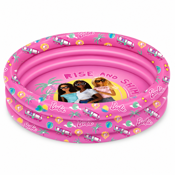 Barbie Inflatable Three Ring Swimming Pool For Kids 102×25 Cm Age 3+