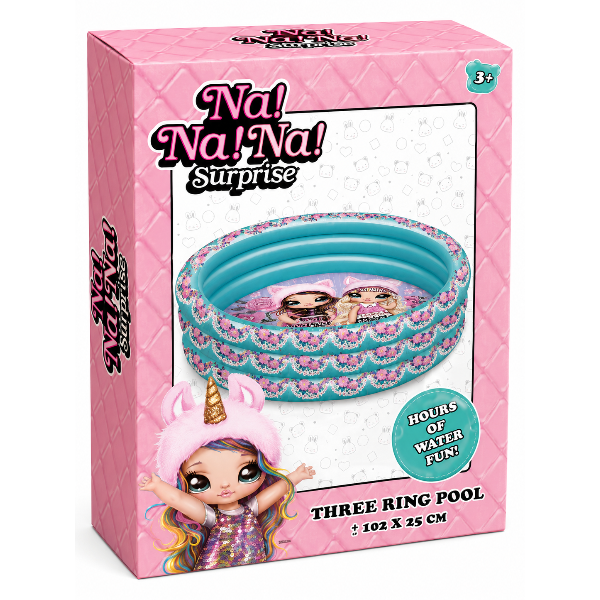 Na!Na!Na! Surprise Inflatable Three Ring Swimming Pool For Kids 102×25 Cm Age 3+ alternate