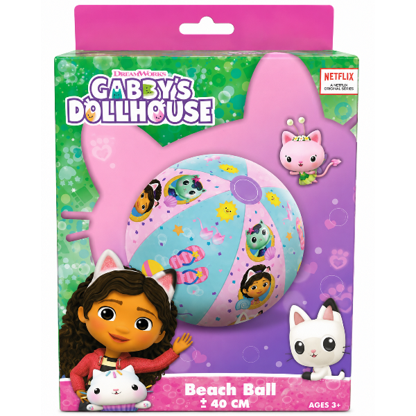 Gabby’S Dollhouse Inflatable Beach Ball For Kids 40 Cm alternate
