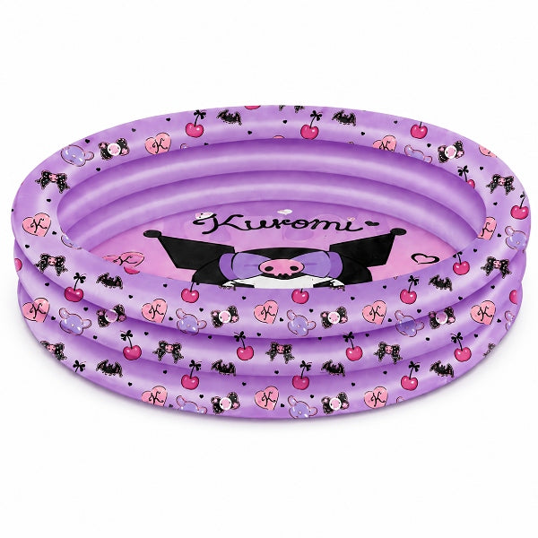 Kuromi 3 Ring Inflatable Pool For Kids 102 X 25 Cm - Purple Summer Water Play Pool alternate