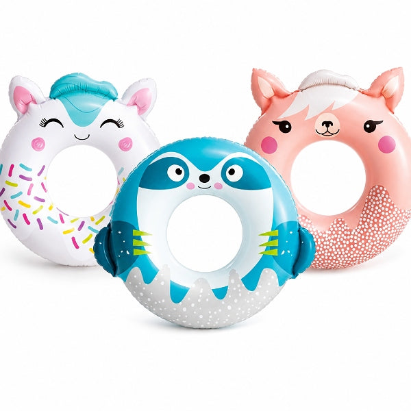 Intex Cute Animal Inflatable Swim Rings-Assorted 1 Pieces Set