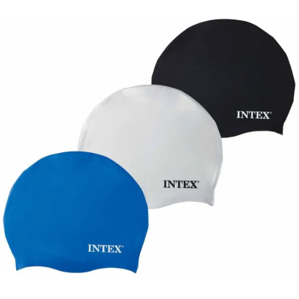 قبعات السباحة من Intex - مجموعة متنوعة مكونة من قطعة واحدة (POIX203)