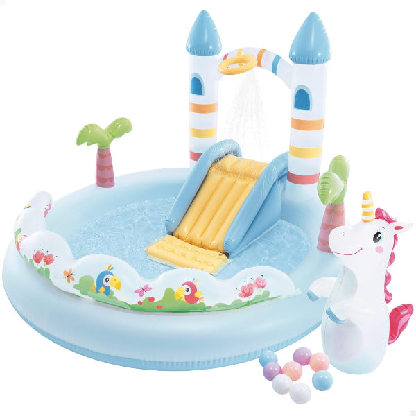 Intex Unicorn Castle Kids Inflatable Play Center Pool