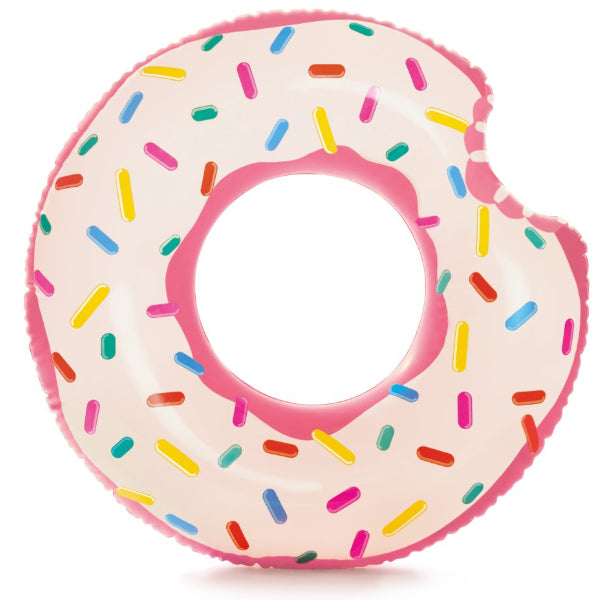 Intex Rainbow Donut Inflatable Swim Ring – Pink (107×99 Cm)