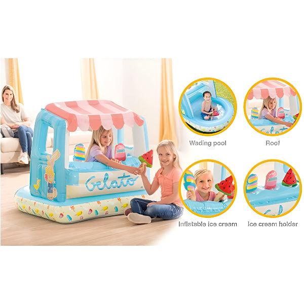 Intex Children’S Inflatable Pool Ice Cream Stand Play Center alternate