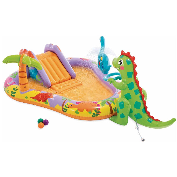 Intex Dino Park Inflatable Play Center Pool-201 X 157 X 69 Cm