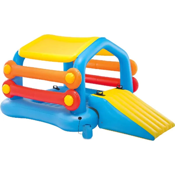 Intex Play Center Swim Pool Inflatable Float Water Slide & Tube Floats Island Center With Slide - alternate