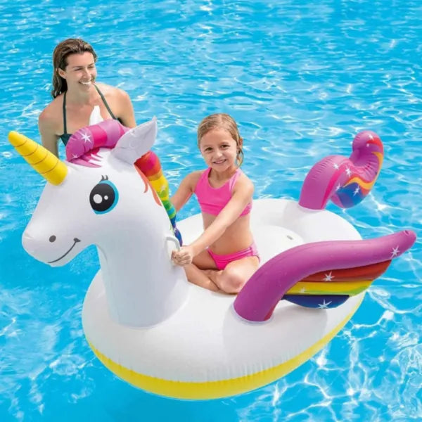 Intex Unicorn Inflatable Ride On Pool Float For Kids alternate