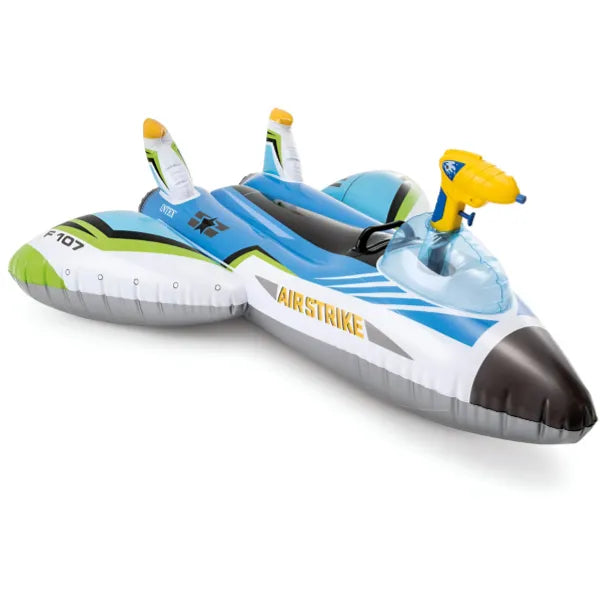 Intex Inflatable Water Gun Plane Ride-Ons For Kids-Float-Assorted Colors