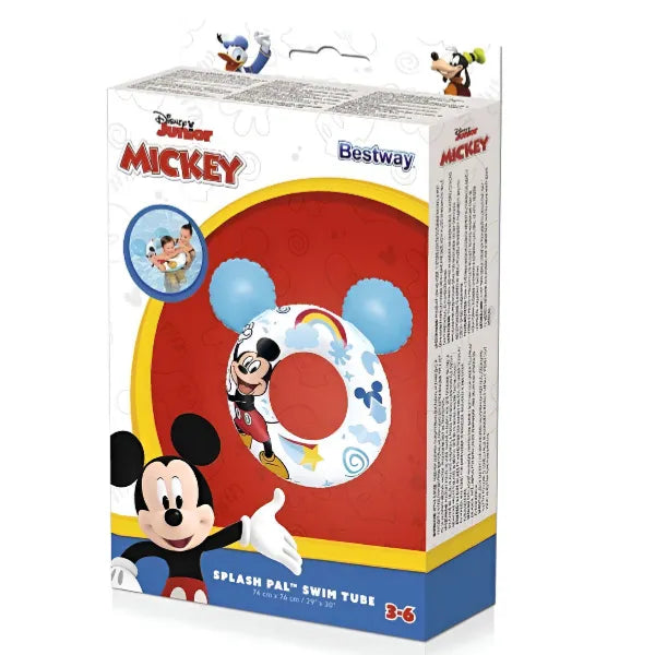 Bestway Splash Pal Swimming Tube Ring Disney Mickey Mouse 74x76cm