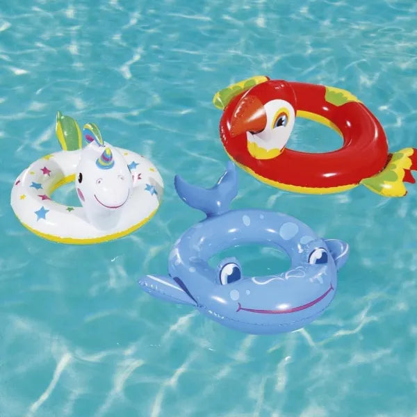 Bestway Animal Shape Swim Ring Tube Assorted Figures 1 Piece Set