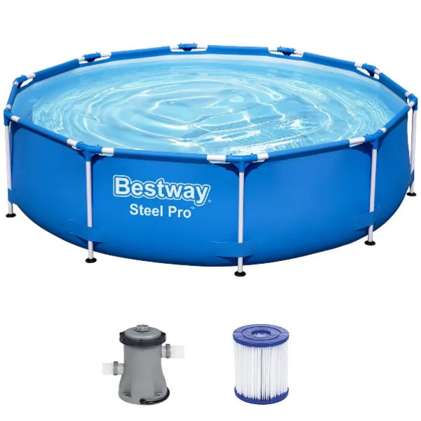 Bestway Steel Pro Round Above Ground Swimming Pool Set 305 x 76 cm