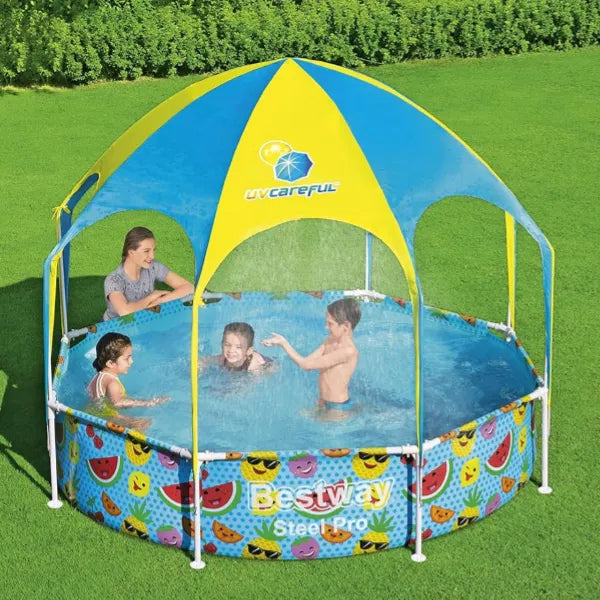 Bestway Steel Pro UV Careful Splash-in-Shade Play Pool 2.44m x 51cm (8′ x 20″) alternate