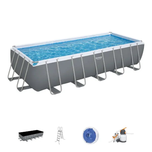 Bestway Power Steel Rectangular Swimming Pool Set 640 x 274 x 132 cm