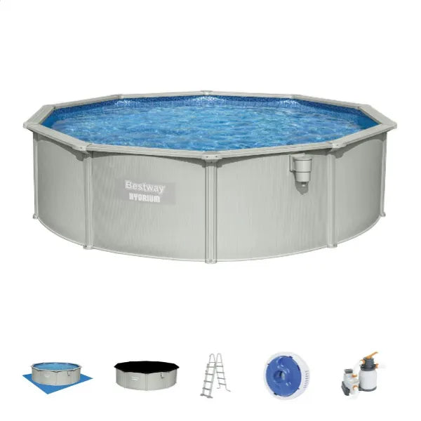 Bestway Hydrium 4.60 m x 1.20 m Round Above Ground Swimming Pool Set
