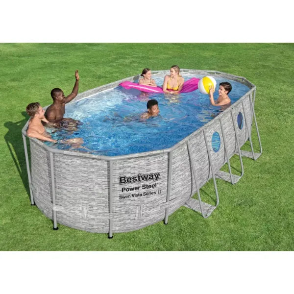 Bestway OVAL Swimming Pool Set 5.49m x 2.74m x 1.22m alternate
