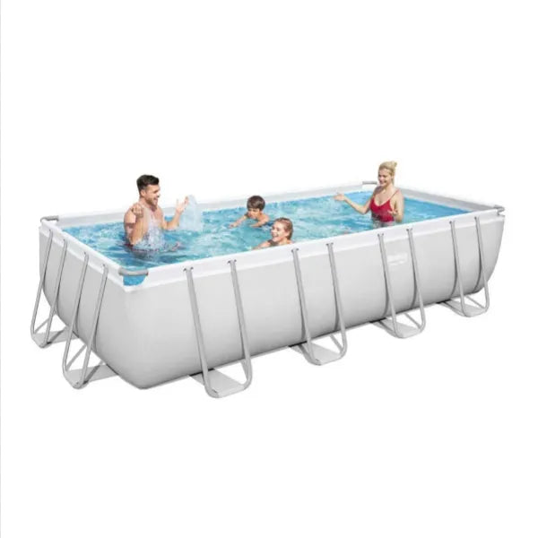 Bestway Power Steel Frame Rectangular Swimming Pool Set 4.88mx2.44mx1.22m alternate