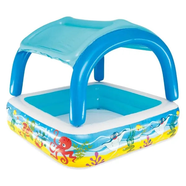 Bestway Vinyl Canopy Paddling Pool with Removable Sunshade