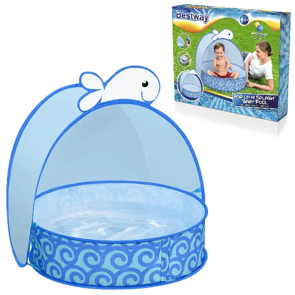 Bestway Pop Up Baby Pool with UV Sunshade – 78 x 68 x 60 cm