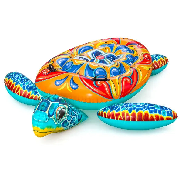 Bestway Mediterranean Turtle Ride-On Float – 6' x 68" / 1.83m x 1.73m