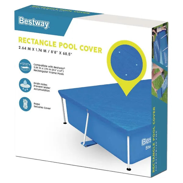 Bestway 2.59M X 1.74M Rectangle Pool Cover