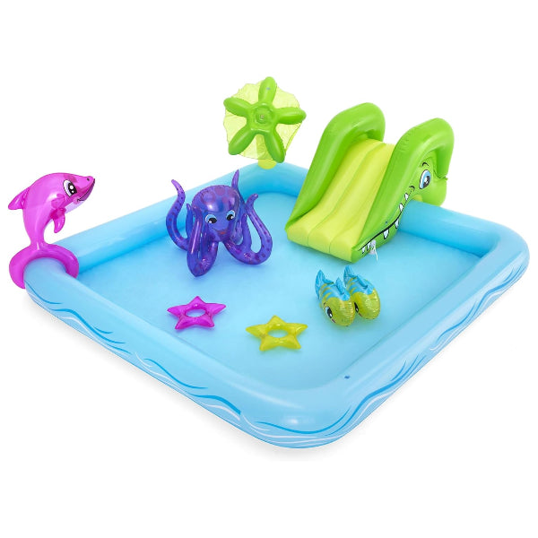 Bestway Fantastic Aquarium Play Center Inflatable Pool With Slide