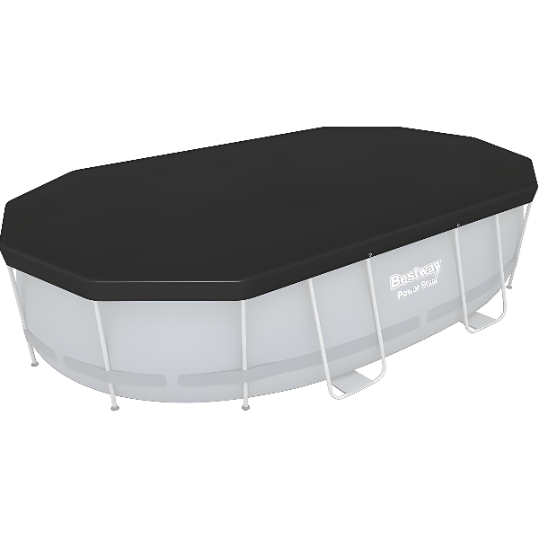 Bestway Oval Pool Cover 427X250Cm Above Ground, Drain Holes, 58425