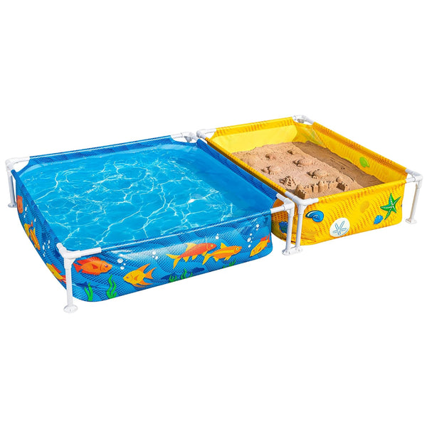 Bestway My First Frame Pool And Sandpit-2.13M X 1.22M X 30.5Cm