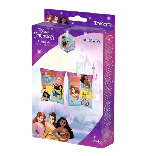Bestway Disney Princess 23 cm x 15 cm Girls Inflatable Swimming Armbands For Pools