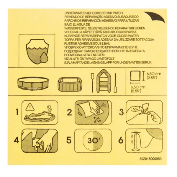 Bestway Underwater Adhesive Repair Patch 10-Pack alternate