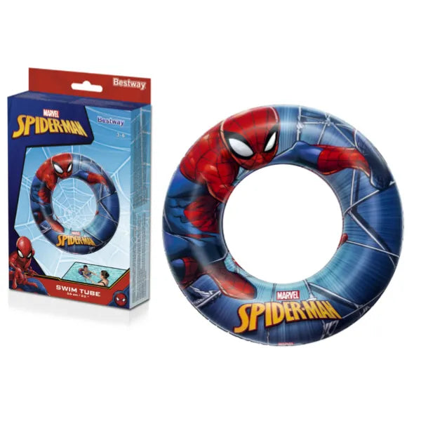Bestway Spider-Man Inflatable Swimming Tube Ring 56 cm