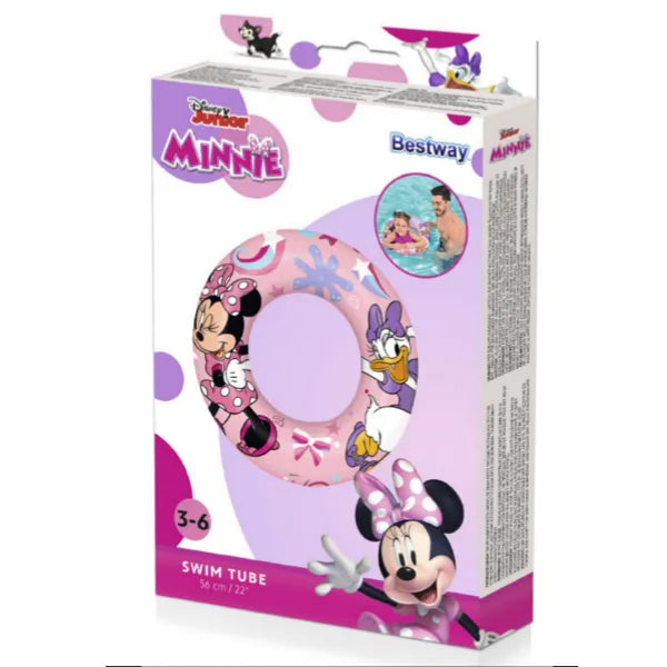 Bestway Minnie Theme wheel inflatable Swimming Tube Ring  56cm