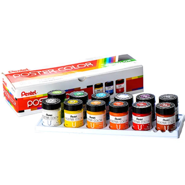 Pentel Poster Colour 30Ml Set Of 12 alternate