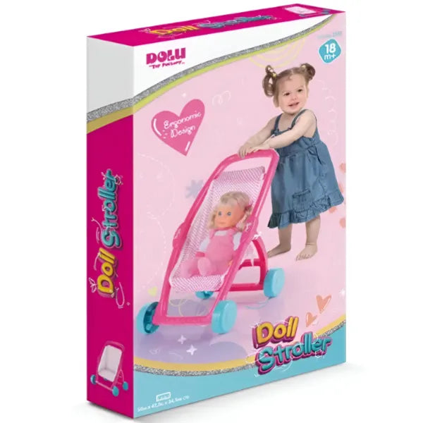 Dolu Unicorn Pink Baby Doll Push Along Buggy Stroller - (PSAT136)