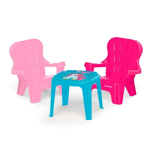 Dolu Unicorn Table and 2 Chairs Set