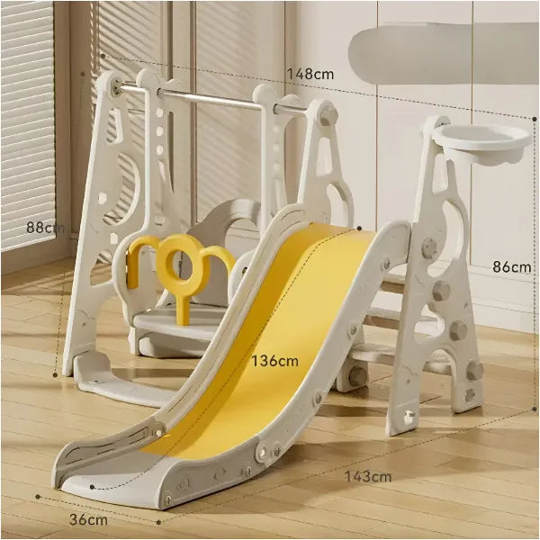 Orbic Little Explorer Baby Swing and Slide - White