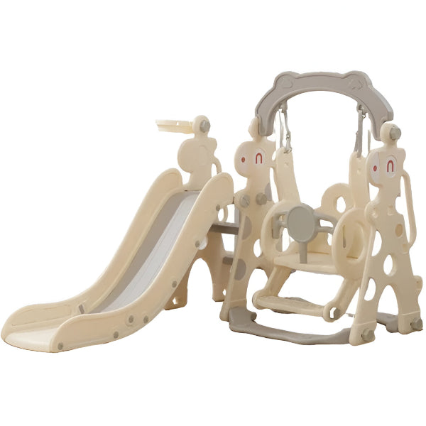 Infinity 3-in-1 Toddler Slide & Swing Set with Basketball Hoop