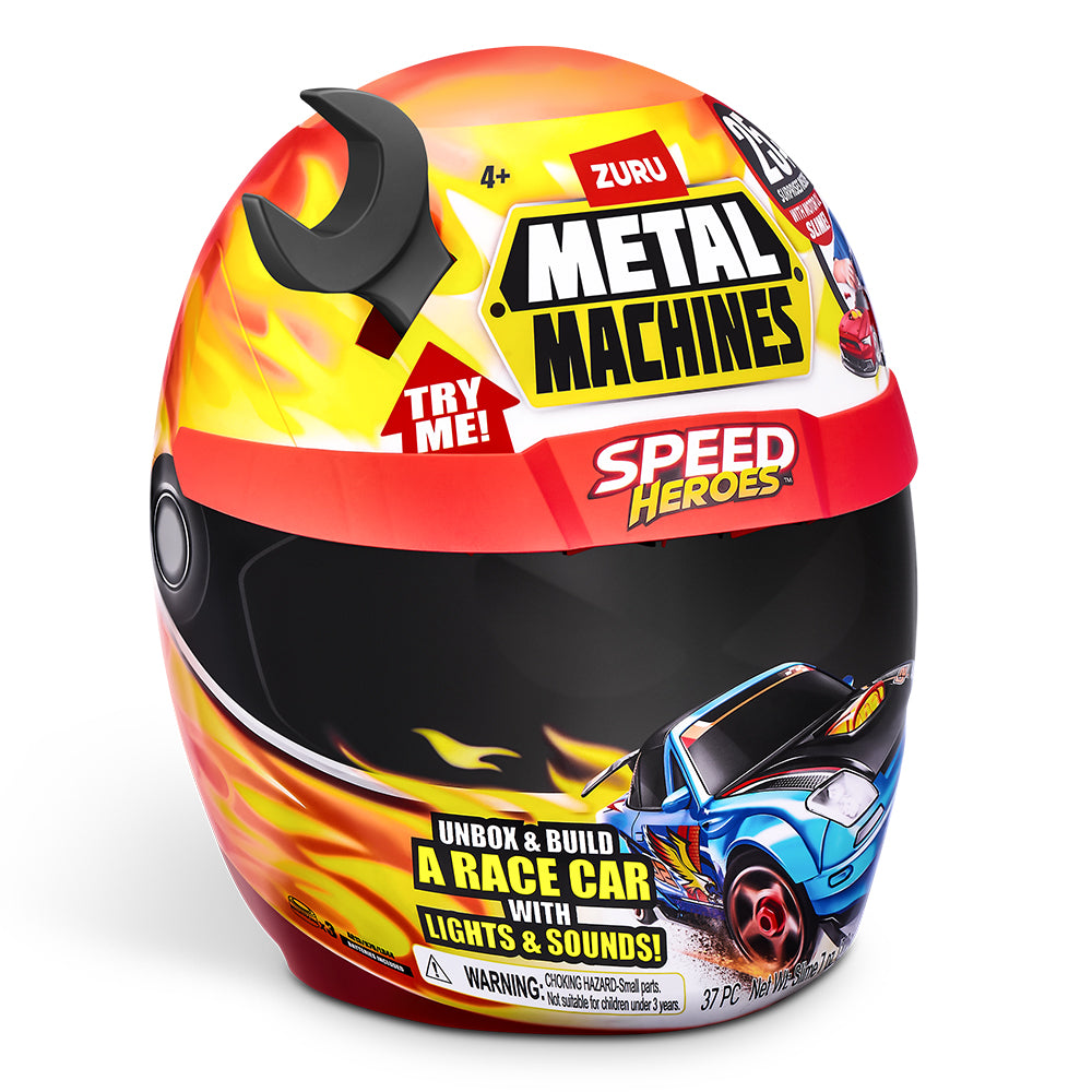 Zuru Metal Machines Speed Heroes Red Helmet With Accessories Playset