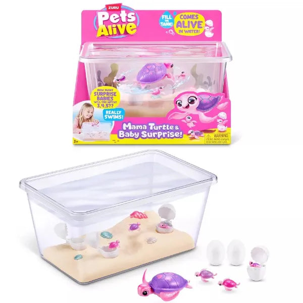 Pets Alive Mama and Baby Surprise Series 1 Mama Turtle Surprise Playset
