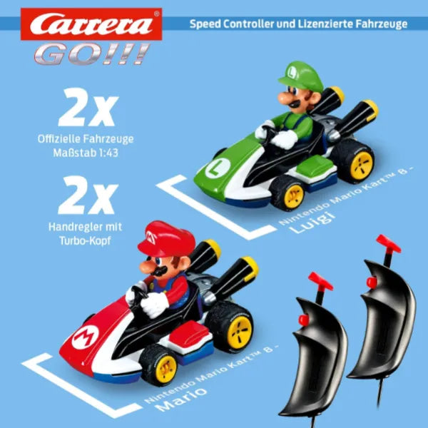 Carrera Go! Nintendo Mario Kart 8 Slot Car Race Track Set For Kids -4.9 M alternate