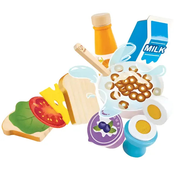 Hape Delicious Wooden Breakfast Playset For Kids (PSFS165) alternate