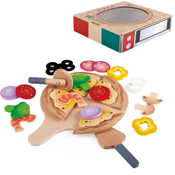 Hape Perfect Pizza Wooden Playset for Kids (PSFS166)