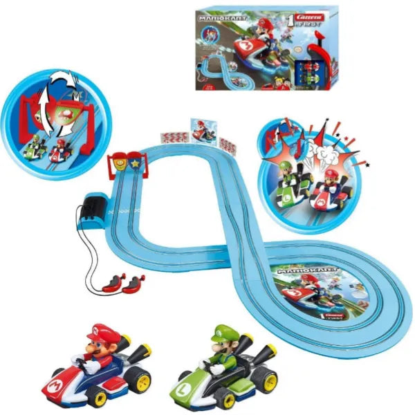 Carrera First Mario and Luigi Kart Beginner Slot Car Race Track Set