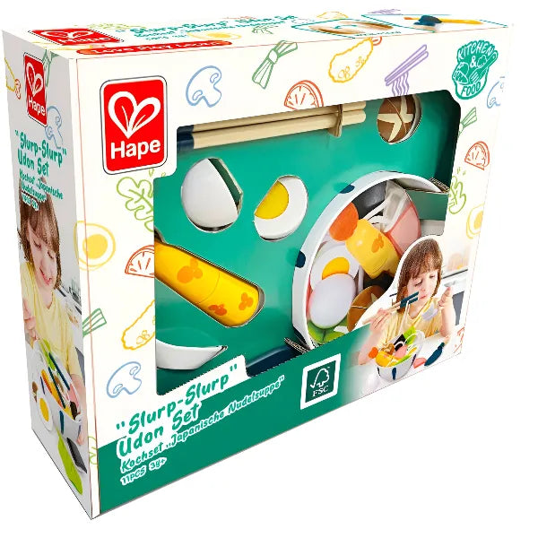 Hape Slurp-Slurp Udon – مجموعة لعب الطبخ والطعام التفاعلية للأطفال
