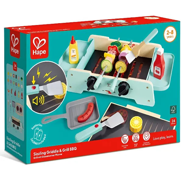 Hape Grill & Sizzling BBQ – Interactive Cooking Playset for Kids