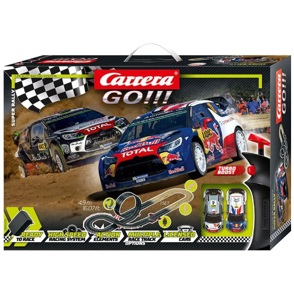 Carrera Go!!! Super Rally Slot Car Racing Set – 4.9M Track
