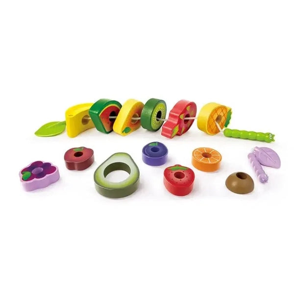 Hape Caterpillar Fruit Feast Wooden Fruit Play Set alternate