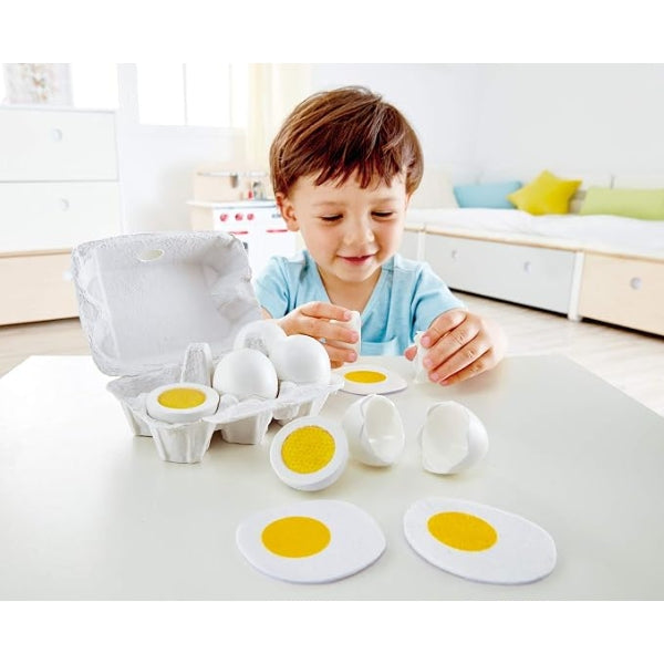 Hape Wooden Pretend Play Egg Set alternate